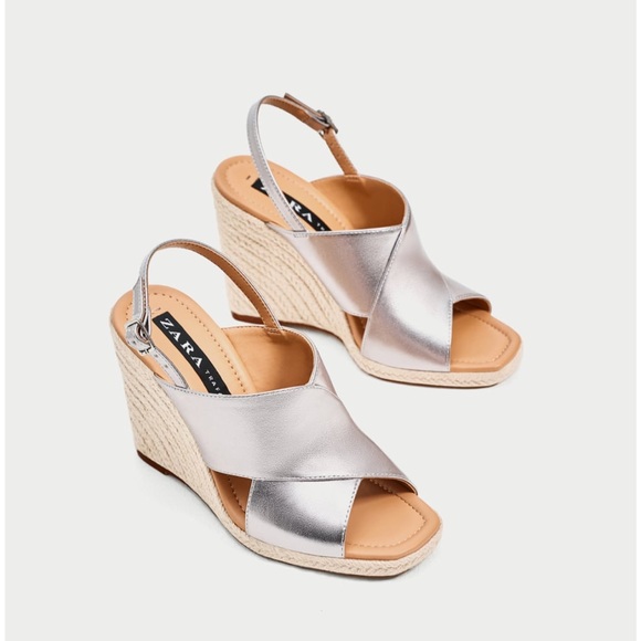 Zara silver wedges - Picture 5 of 9